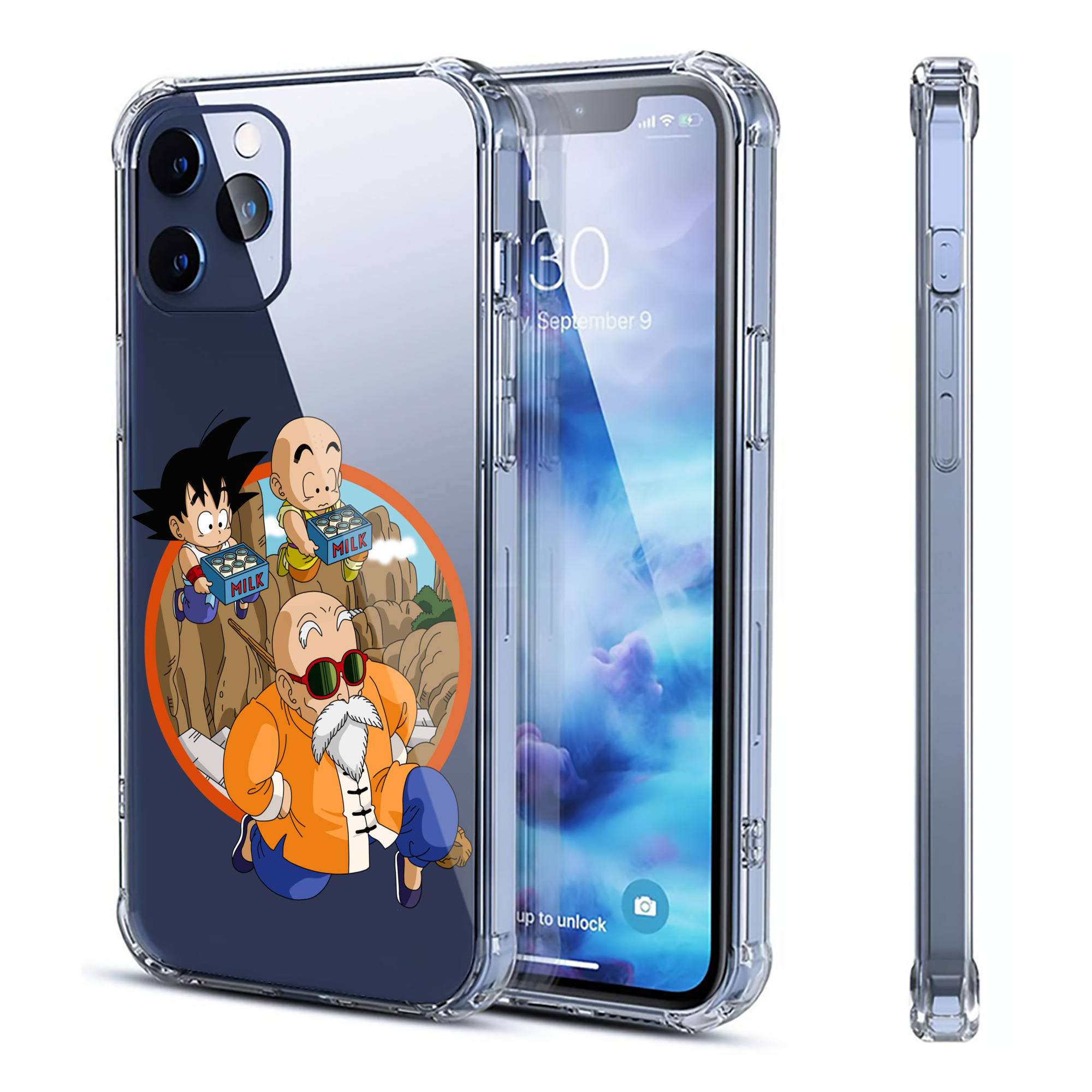 （画像用） ドラゴンボール 亀仙人（かめせんにん） DRAGON BALL Master Roshi Kame Sennin 【iPhone 12シリーズ対応】透明スマホケース（クリアソフトケース）